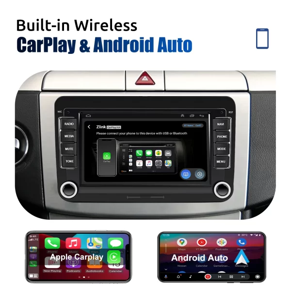 ESSGOO 7" Android 14 4G+64G Apple Carplay Car Stereo - Image 2