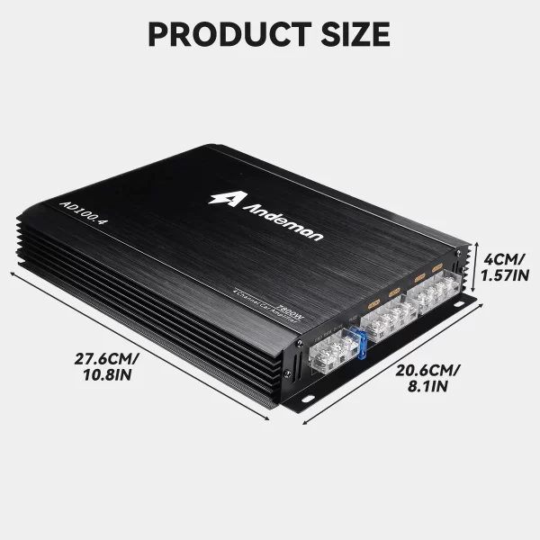 Andeman 4-Channel Car Amplifier 7800W Peak Power A/B Class 200W RMS 12V-13.8V High Performance Audio Amplifier - Image 5