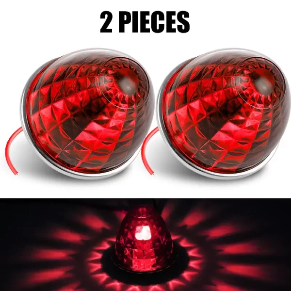 1156 LED Bulb Led Side Marker Light Amber Red Clearence Indicator Light Watermelon Taillight For Car Truck Bus Trailer 12V 24V - Image 9