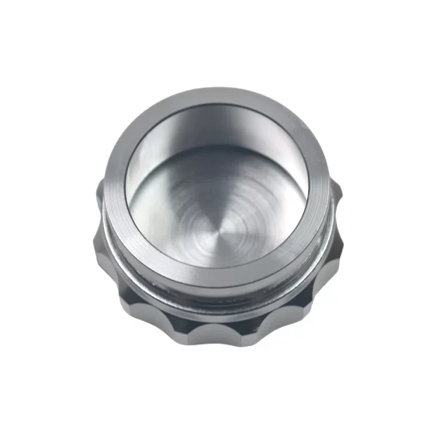 Silver Universal Aluminum Alloy Weld Billet Filler Neck Cap For Oil Fuel Water Tank - Image 3