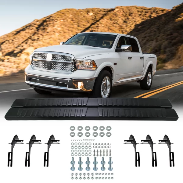 Running Boards for 2009-2018 Dodge Ram 1500 Quad Cab 6" Nerf Bars Side Step