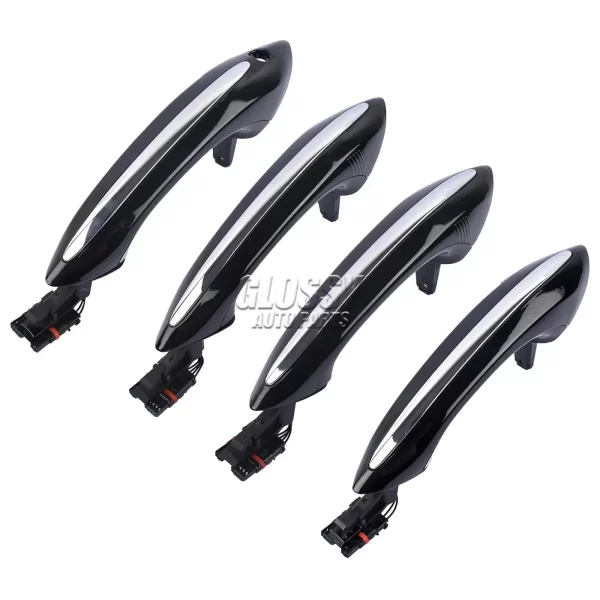4Pcs Front Rear L/R Black Door Handle For BMW 5 6 7 SERIES - Image 3