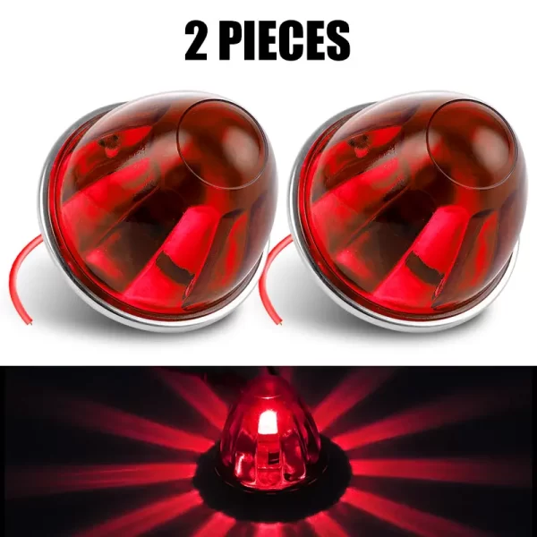 1156 LED Bulb Led Side Marker Light Amber Red Clearence Indicator Light Watermelon Taillight For Car Truck Bus Trailer 12V 24V - Image 14
