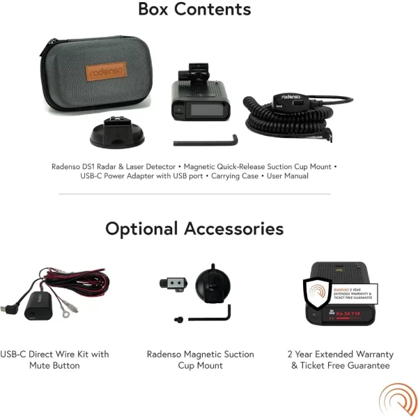 DS1 Extreme Range Radar Detector - Magnet Mount, Bluetooth, Color OLED Display, Less False Alerts, Auto GPS Lockouts - Image 6