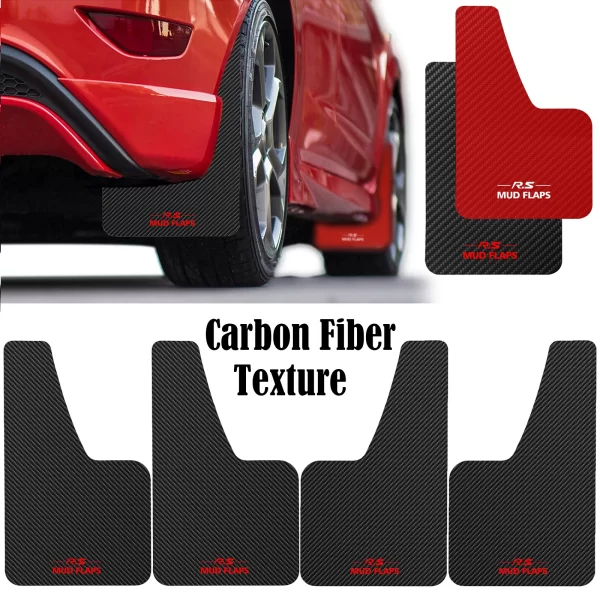 Universal Black Carbon Fiber Effect Fender Covers