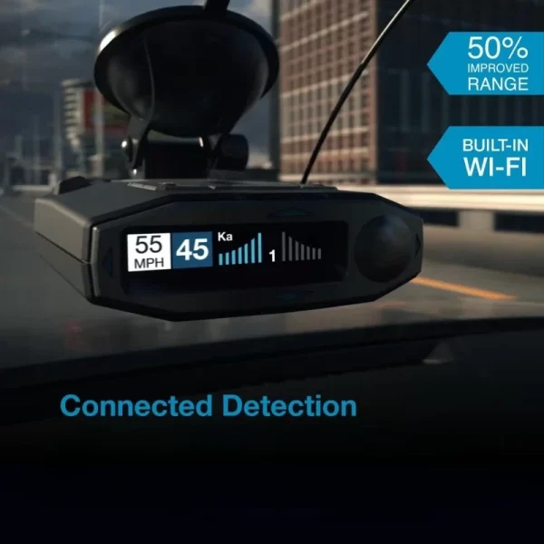 Laser Radar Detector - Dual-Band Wi-Fi and Bluetooth Enabled, 360° Directional Arrows, Exceptional Range, Shared Alerts - Image 2