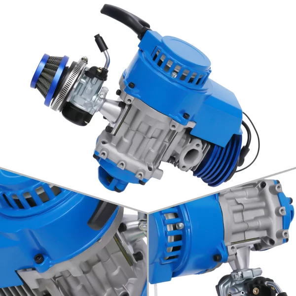 49cc 50cc 2 Stroke Racing Complete Engine Motor Single Cylinder Air-Cooled Engine for  Mini Dirt Bike Pocket Quad ATV Scooters - Image 5