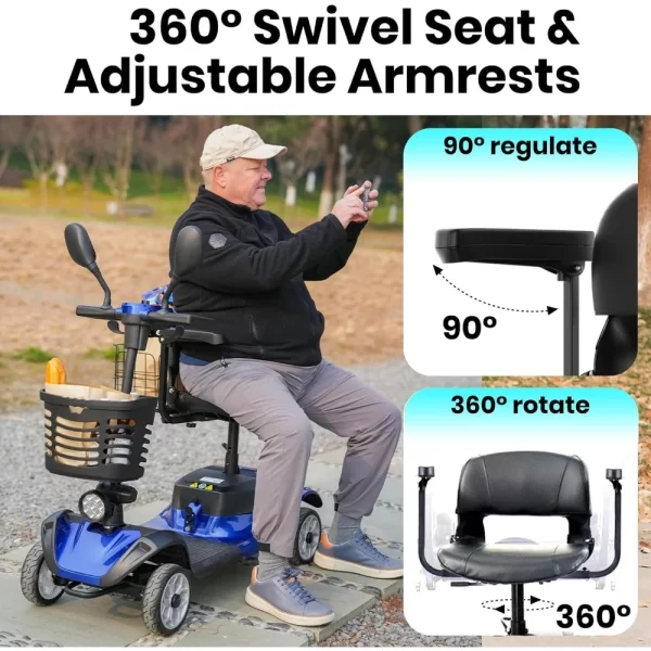 All Terrain Folding Electric Powered Wheelchair - Image 5