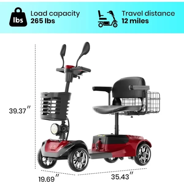 All Terrain Folding Electric Powered Wheelchair - Image 2