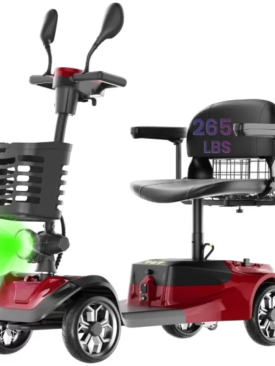 All Terrain Folding Electric Powered Wheelchair