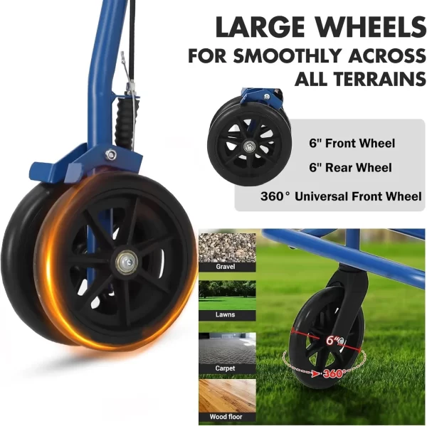 All-Terrain 2 in 1 Rollator Walker - Image 2