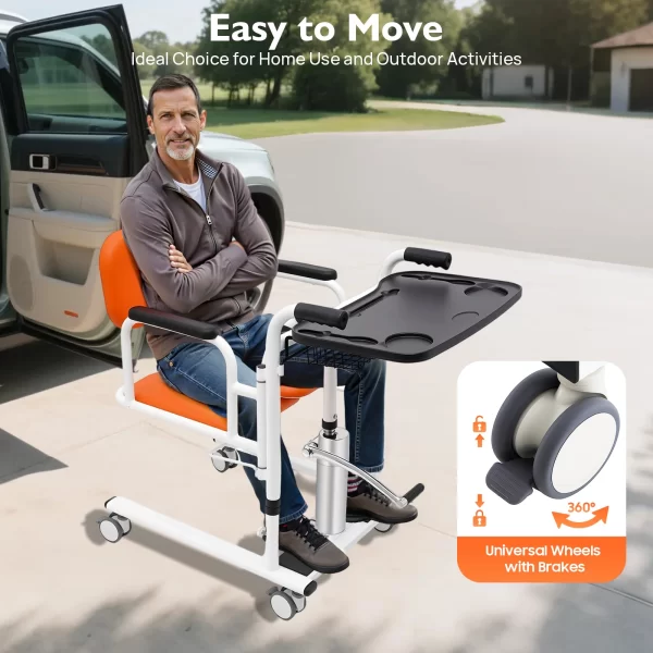 180° Open & Close, Adjustable Height Transfer Aid - Image 5