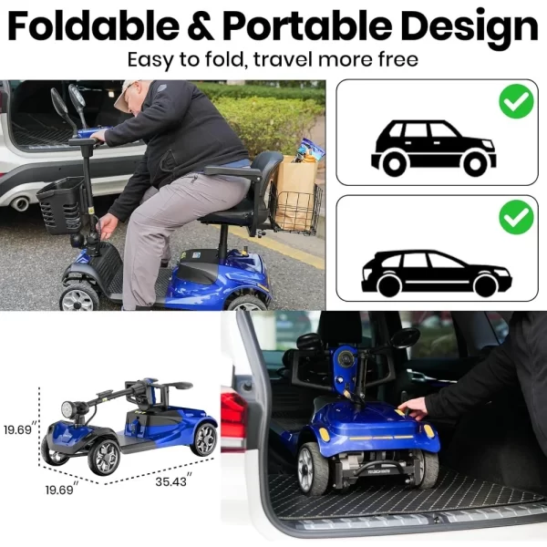 All Terrain Folding Electric Powered Wheelchair - Image 6
