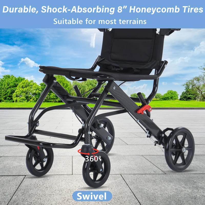 Folding Aluminum Wheelchair - Image 4