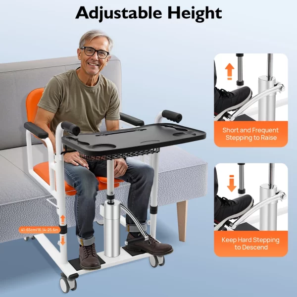180° Open & Close, Adjustable Height Transfer Aid - Image 3