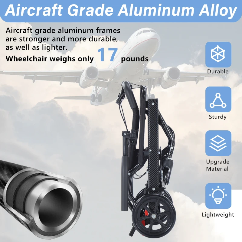 Folding Aluminum Wheelchair - Image 7